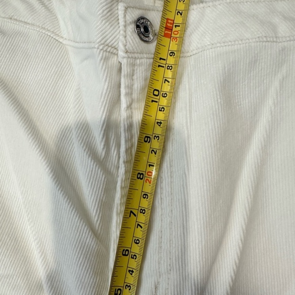 Juicy Couture Cream Corduroy Wide Leg Sailor Pants Plus Size‎ 18W Off White Logo - Picture 7 of 9